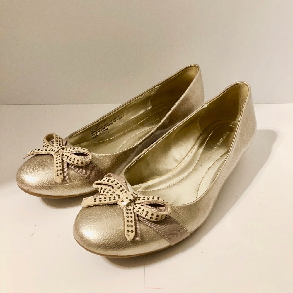 Ettiene Aigner Gold Shoes
